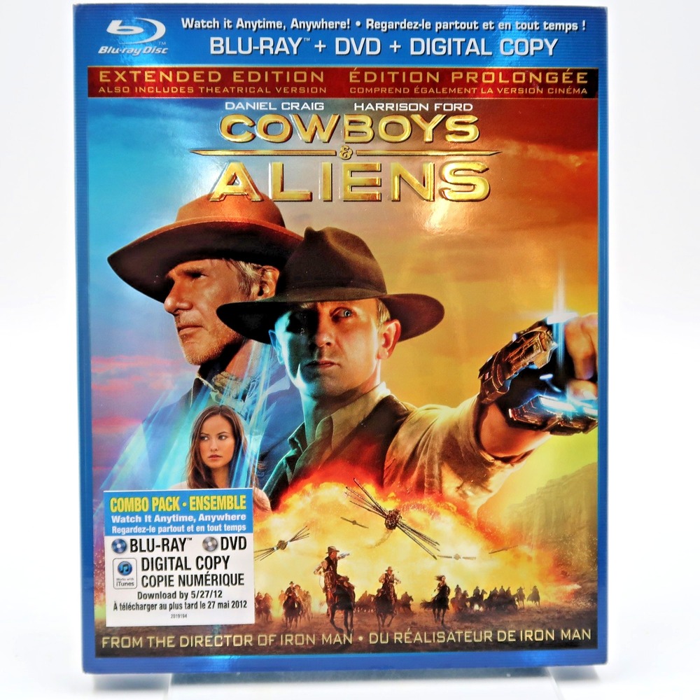 Cowboys & Aliens Blu-ray DVD Daniel Craig Harrison Ford Olivia Wilde 2011 Movie